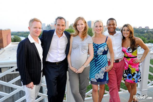 Gilt City President Nathan Richardson, party hosts Winston Lord, Juleanna Glover, Lindsay Czarniak and Craig Melvin, and Gilt City D.C. Curator Marissa Schneider.